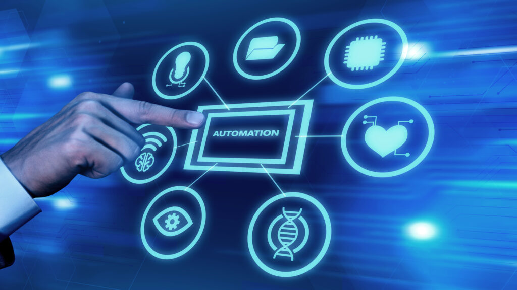 ¿Cómo pueden beneficiarse los bancos y fintechs de la Inteligencia Artificial? 6 hand touching screen rpa concept 1